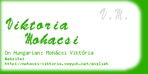 viktoria mohacsi business card