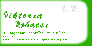 viktoria mohacsi business card